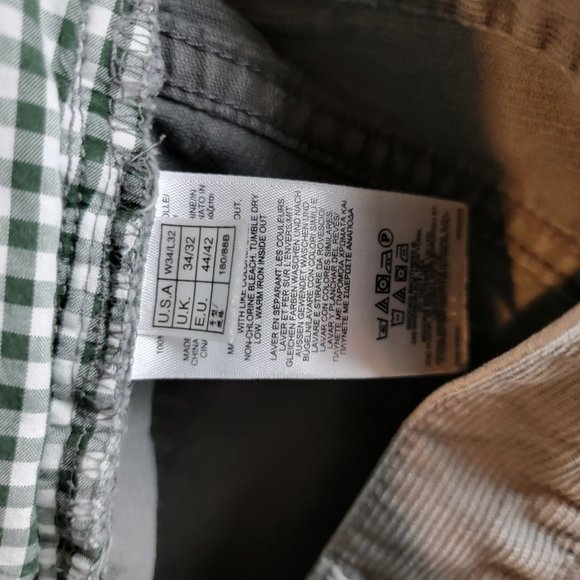 Brooks Brothers Pants Mens 34x32 Grey Corduroy Classiccore Outdoors Normcore - Picture 13 of 13